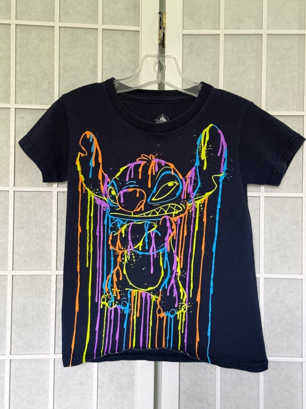 Walt Disney World Blue Stitch Short Sleeve T-Shirt Size XS Kids